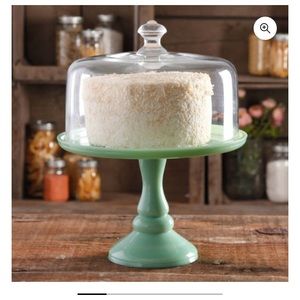 Pioneer Woman Cake Stand in Green